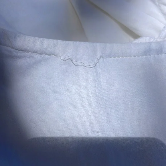 New York and company white eyelet V-neck sleeveless wrap dress size S - Picture 12 of 12